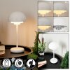 Bellange Lámpara de mesa LED Blanca, 1 luz