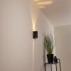 Komoren Aplique para exterior LED Negro, 2 luces
