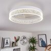 Tapou Lámpara de Techo LED Blanca, 1 luz