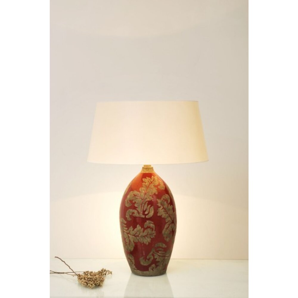 Holländer TOULOUSE Lámpara de mesa Marrón, oro, Rojo, 1 luz main product photo