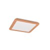 Reality Camillus Lámpara de Techo LED Color madera, Blanca, 1 luz