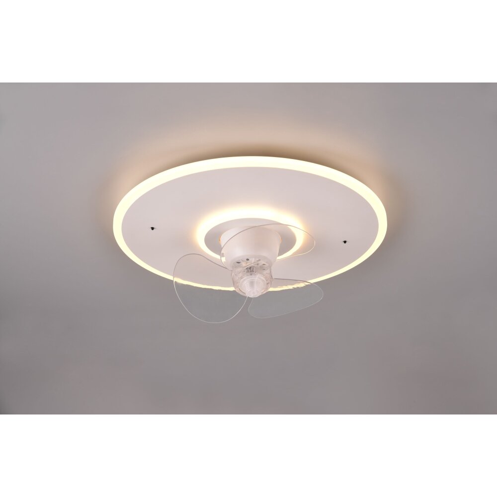 Reality Nybro Ventilador de techo LED Blanca, 1 luz, Mando a distancia main product photo