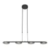 Steinhauer Turound Lámpara Colgante LED Negro, 4 luces