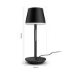 Philips Hue Go Lámpara de mesa LED Gris, Negro, 1 luz, Cambia de color