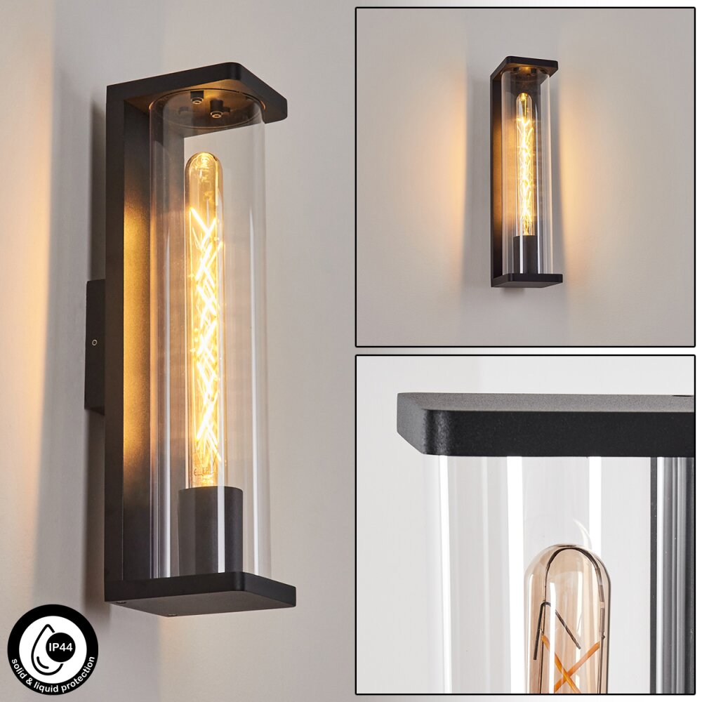 Mataka Aplique para exterior Negro, 1 luz main product photo
