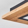 Salmi Lámpara de Techo LED Color madera, Negro, 1 luz