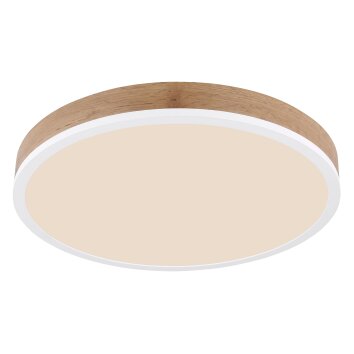 Globo DORO Lámpara de Techo LED Color madera, Blanca, 1 luz