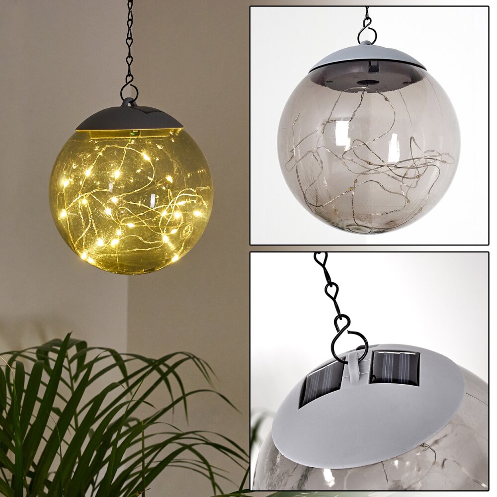 Pollenca Lámpara Colgante LED Colores ahumados, Negro, 20 luces main product photo