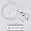 Rosemond Lámpara Colgante LED Blanca, 1 luz