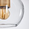Koyoto Lámpara Colgante Cristal 15 cm dorado, 1 luz