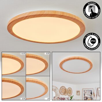 Siguna Lámpara de Techo LED Color madera, 1 luz