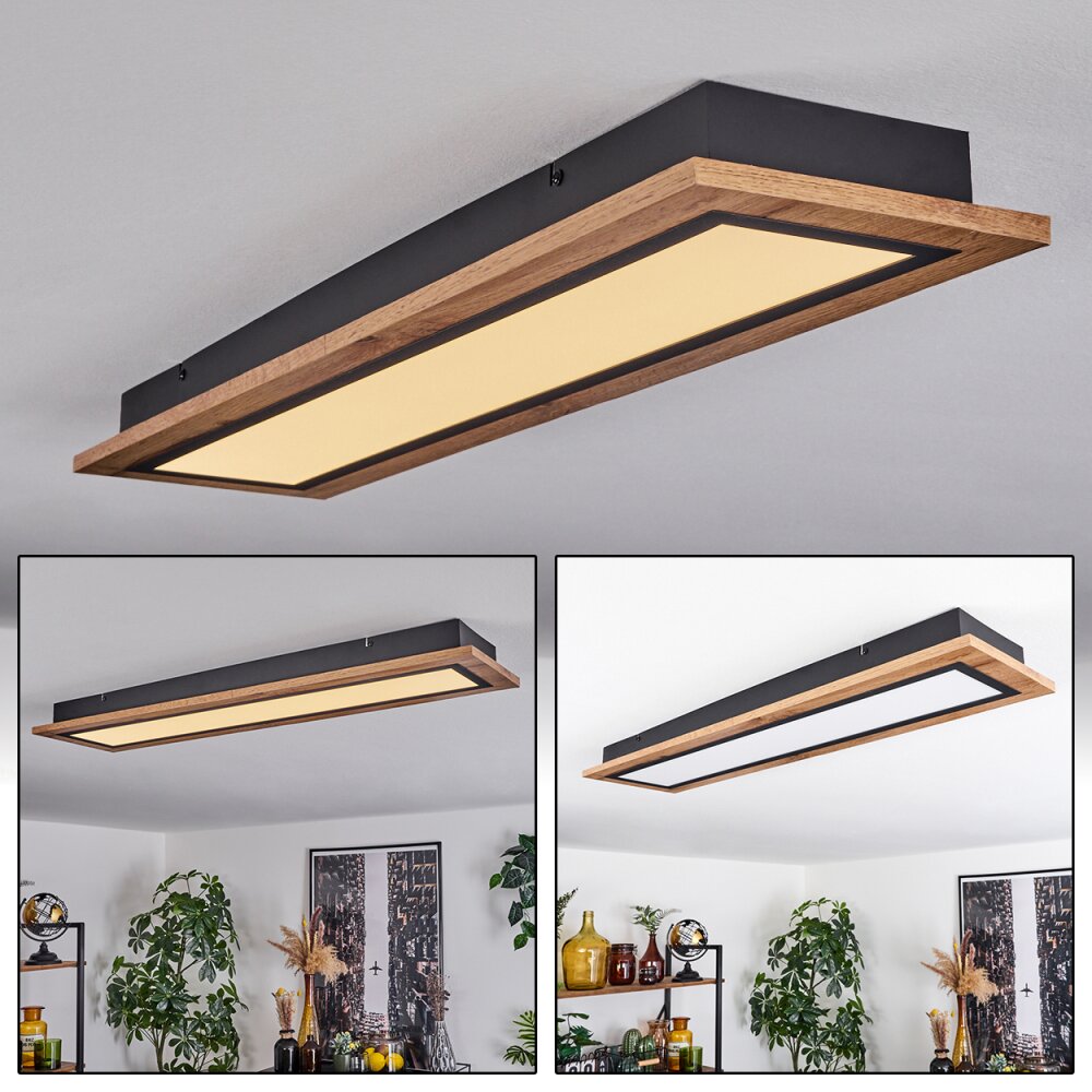 Salmi Lámpara de Techo LED Color madera, 1 luz main product photo