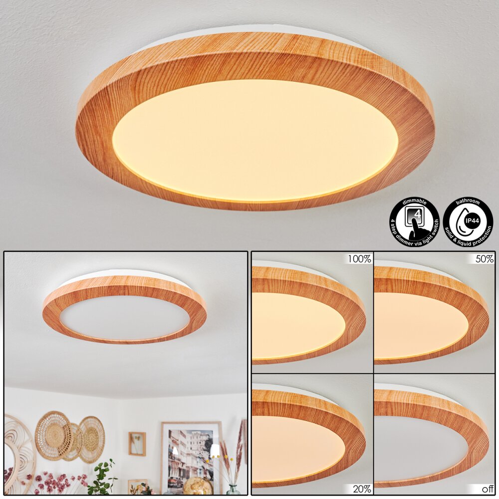 Siguna Lámpara de Techo LED Color madera, 1 luz main product photo