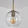Koyoto Lámpara Colgante Cristal 20 cm Latón antiguo, 1 luz