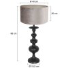 Steinhauer Lyons Lámpara de mesa Negro, 1 luz