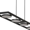 Steinhauer Soleil Lámpara Colgante LED Negro, 4 luces