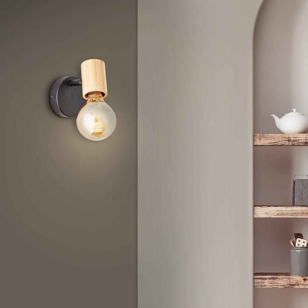 Brilliant Kerry Aplique Crudo, Negro, 1 luz main product photo