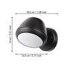 Eglo NIVAROLO Aplique para exterior LED Negro, 1 luz