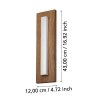 Eglo BITETTO Aplique para exterior LED Color madera, 1 luz