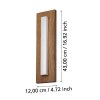 Eglo BITETTO Aplique para exterior LED Color madera, 1 luz