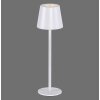 Leuchten-Direkt EURIA Lámpara de mesa LED Blanca, 1 luz