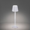 Leuchten-Direkt EURIA Lámpara de mesa LED Blanca, 1 luz