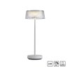 Leuchten-Direkt DORA Lámpara de mesa LED Blanca, 1 luz