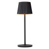 Lucide JUSTINE Lámpara de mesa LED Negro, 1 luz