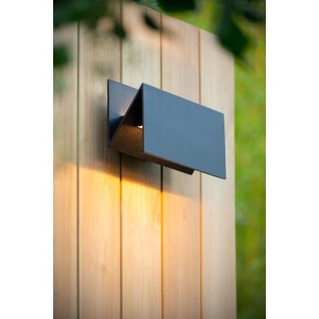 Lucide SWINDON Aplique para exterior LED Negro, 1 luz