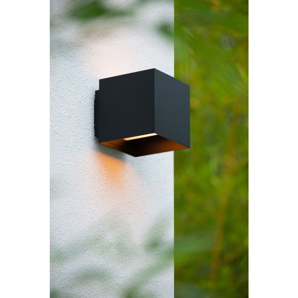 Lucide EXETER Aplique para exterior Negro, 1 luz main product photo