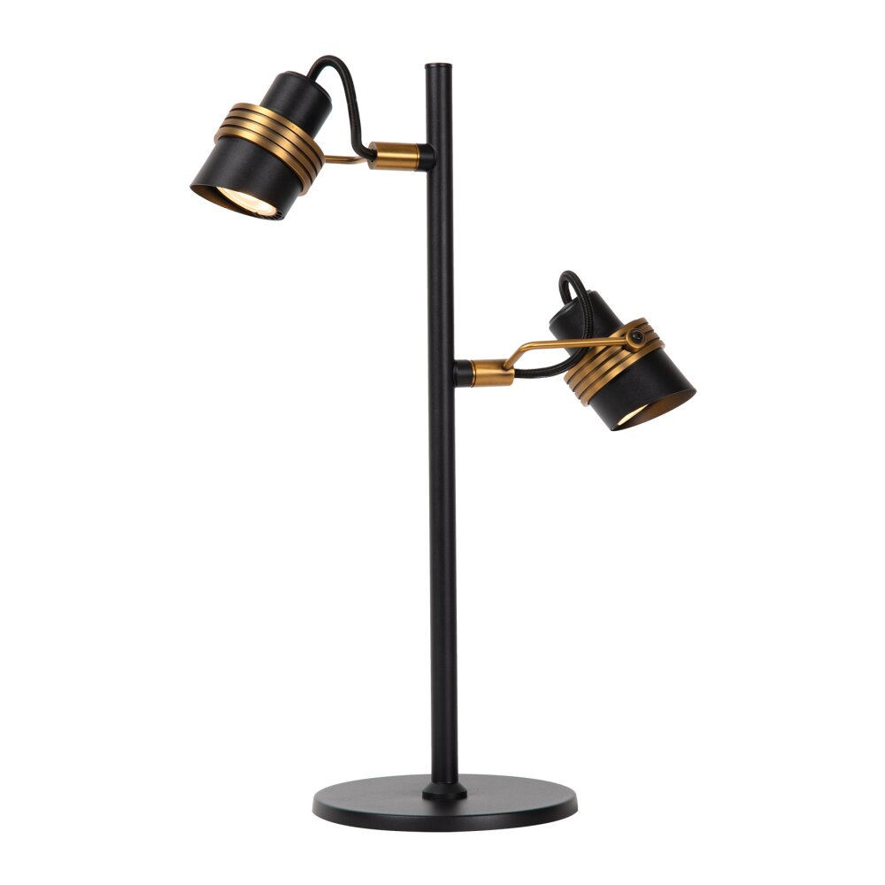 Lucide TUNDRAN Lámpara de mesa Negro, 2 luces main product photo