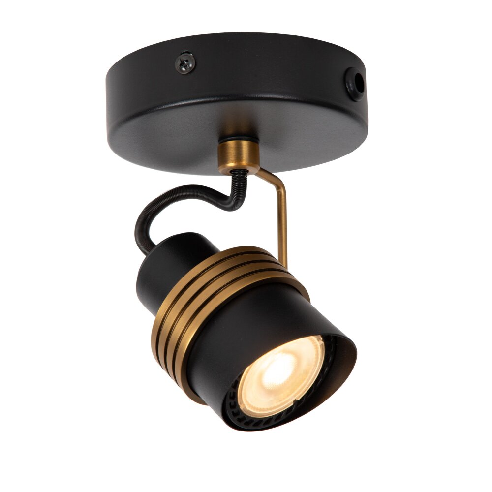 Lucide TUNDRAN Lámpara de Techo Negro, 1 luz main product photo
