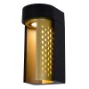 Lucide KIRAN Aplique para exterior LED Negro, 1 luz