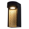 Lucide KIRAN Aplique para exterior LED Negro, 1 luz