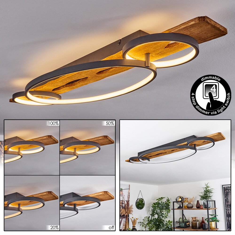 Nevogilde Lámpara de Techo LED Crudo, 1 luz main product photo