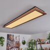 Salmi Lámpara de Techo LED Color madera, 1 luz, Mando a distancia