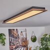 Salmi Lámpara de Techo LED Color madera, 1 luz, Mando a distancia