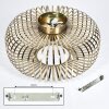 Wemude Lámpara de Techo Latón antiguo, 1 luz