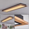 Salmi Lámpara de Techo LED Color madera, 1 luz