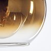 Koyoto Lámpara Colgante Cristal 25 cm Acero bruñido, 1 luz