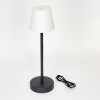 Maza Lámpara de mesa LED Negro, 1 luz