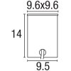 Nordlux TILOS Lámpara empotrable Acero inoxidable, 1 luz