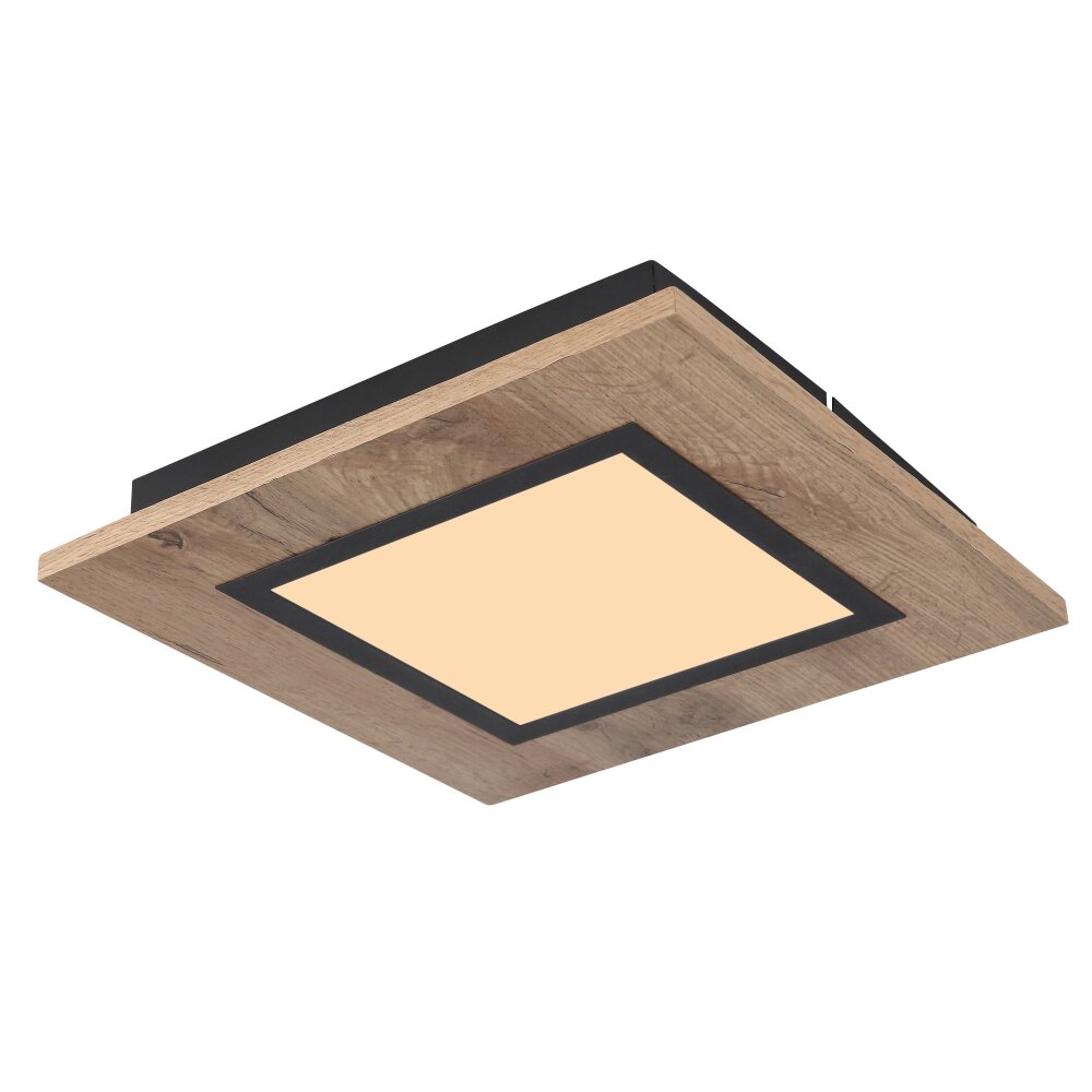 Globo LEA Lámpara de Techo LED Color madera, Negro, 1 luz main product photo