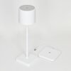 Cajas Lámpara de mesa LED Blanca, 1 luz