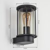 Sumalao Aplique para exterior Negro, 1 luz