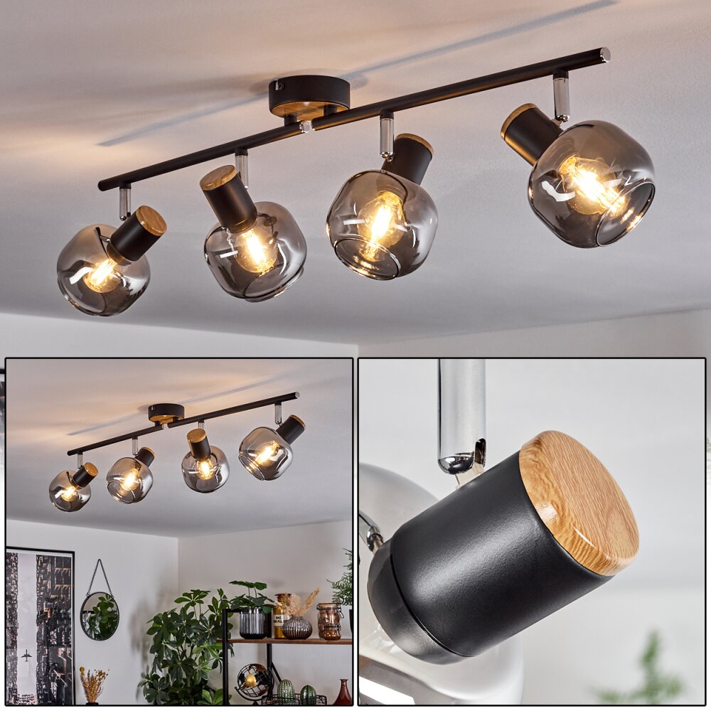 Lexington Lámpara de Techo Negro, 4 luces main product photo