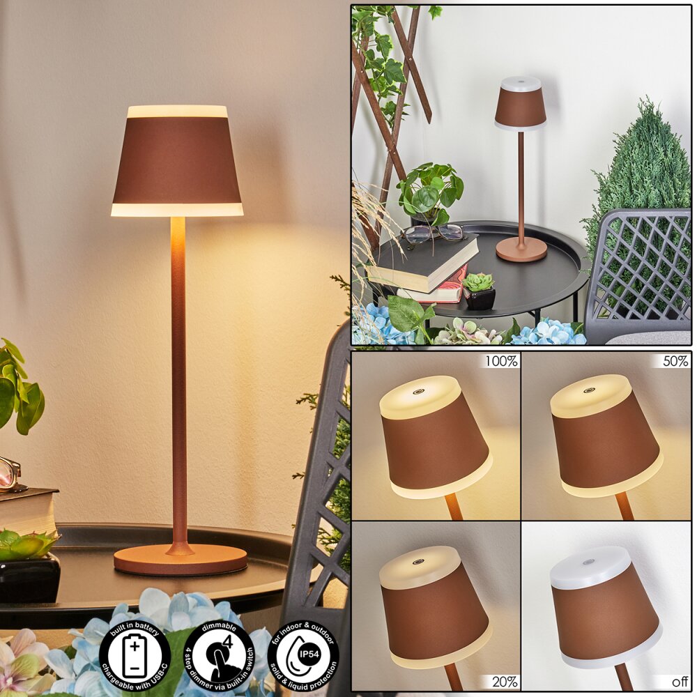 Walt Lámpara de mesa LED Color óxido, 1 luz main product photo