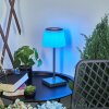 Burzaco Lámpara de mesa LED Antracita, 1 luz, Cambia de color