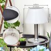 Alcudia Solar Lámpara de mesa LED Níquel-mate, 10 luces