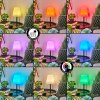 Zoume Solar Lámpara de mesa LED Negro, 8 luces, Cambia de color